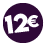 Prezzi tondi: 12€